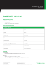 Eva EPDM kit 290 ml wit- TF